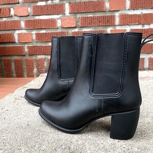 Jeffrey Campbell Hurricane Chunky Heel Rain Boots